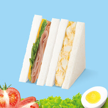 Assorted sandwich(Egg salad Ham&cheese)