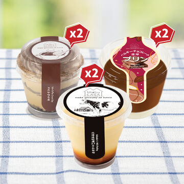 【Online Exclusive】Assorted Dessert & Pudding Cup Set (6pcs)
