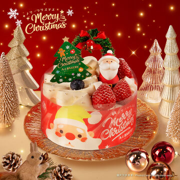 【2025 Christmas】Dazzling Wonderland (12cm) (Strawberry Cream Cake)
