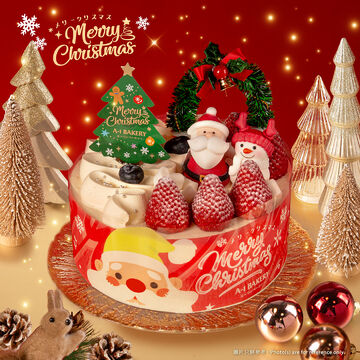 【2025 Christmas】Dazzling Wonderland (15cm) (Strawberry Cream Cake)