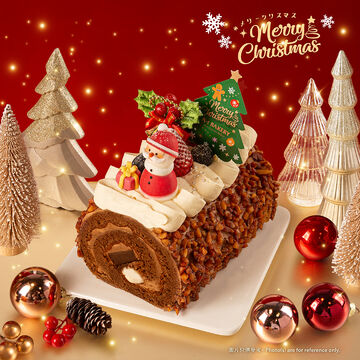 【2025 Christmas】Winter Shadows (Belgian Chocolate Mochi Log Cake)
